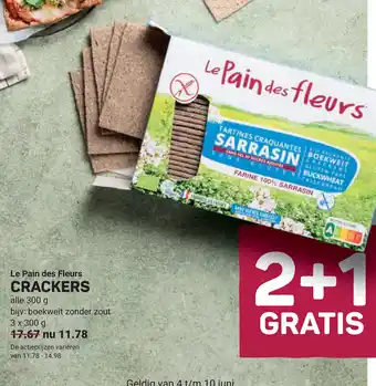 Ekoplaza Le Pain des Fleurs Crackers aanbieding