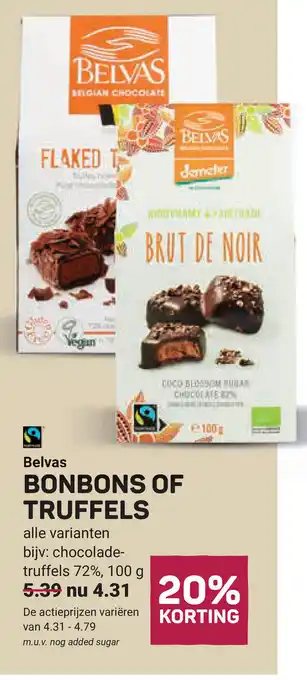 Ekoplaza Bonbons of truffels aanbieding