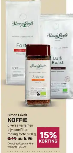 Ekoplaza Simon Levelt KOFFIE aanbieding