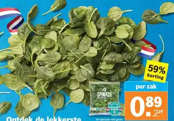 Albert Heijn AH Spinazie 400 gram aanbieding
