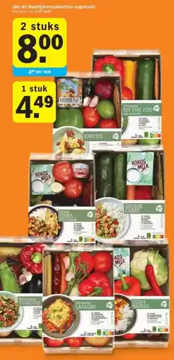 Albert Heijn Alle AH Maaltijdverspakketten ongekoeld aanbieding
