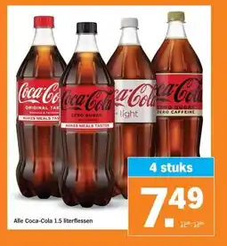 Albert Heijn Alle Coca-Cola 1.5 literflessen aanbieding