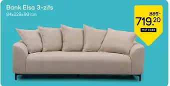 Leen Bakker Bank Elsa 3 zits aanbieding
