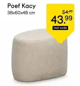 Leen Bakker Poef Kacy aanbieding