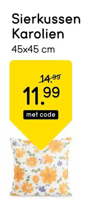Leen Bakker Sierkussen Karolien aanbieding