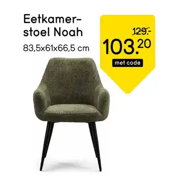 Leen Bakker Eetkamer stoel Noah aanbieding