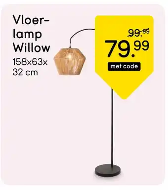 Leen Bakker Vloer lamp Willow aanbieding