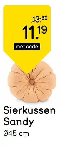Leen Bakker Sierkussen Sandy aanbieding