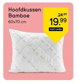 Leen Bakker Hoofdkussen Bamboe aanbieding