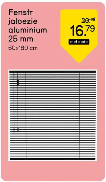 Leen Bakker Fenstr jaloezie aluminium 25 mm aanbieding