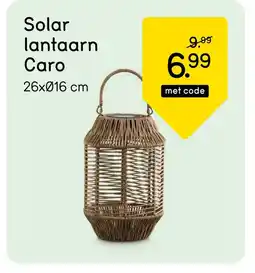 Leen Bakker Solar lantaarn Caro aanbieding