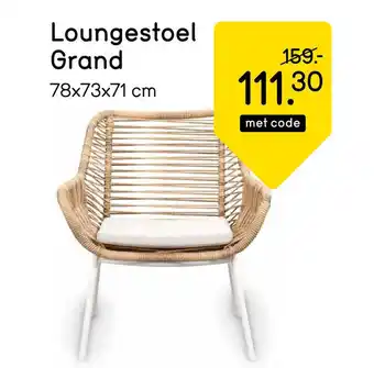 Leen Bakker Loungestoel Grand aanbieding