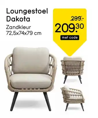 Leen Bakker Loungestoel Dakota aanbieding