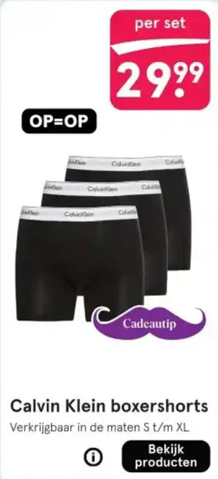 Etos Calvin Klein boxershorts aanbieding