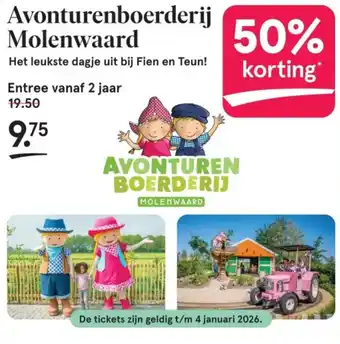 Etos Avonturenboerderij Molenwaard aanbieding