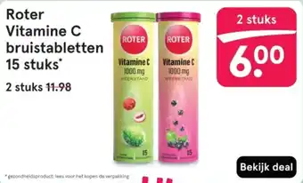Etos Roter Vitamine C bruistabletten 15 stuks aanbieding