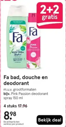 Etos Fa bad, douche en deodorant aanbieding