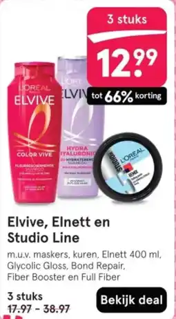 Etos Elvive, Elnett en Studio Line aanbieding