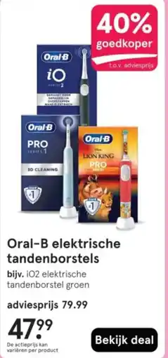 Etos Oral BB elektrische tandenborstels aanbieding