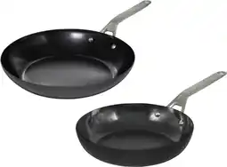 Bol.com Saveur Selects - Carbon Steel - Koekenpan - Koekenpannenset - Pannenset - 25 + 30 cm - PFAS vrij aanbieding