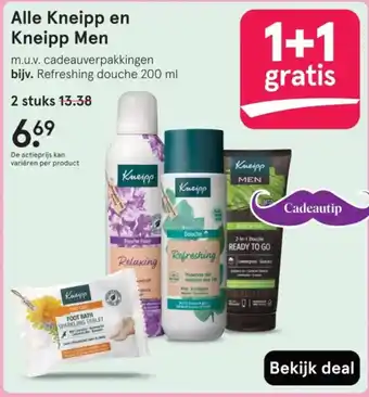 Etos Alle Kneipp en Kneipp Men aanbieding