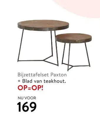 Profijt Meubel Bijzettafelset Paxton aanbieding