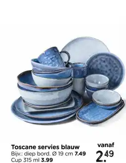 Xenos Toscane servies blauw aanbieding