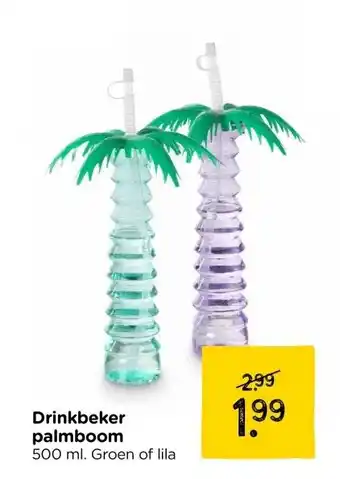 Xenos Drinkbeker palmboom aanbieding