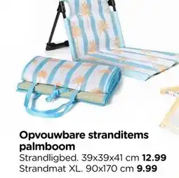 Xenos Opvouwbare stranditems palmboom aanbieding