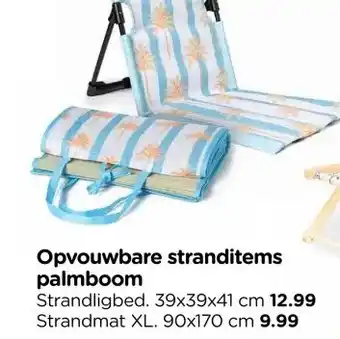 Xenos Opvouwbare stranditems palmboom aanbieding