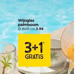 Xenos Wijnglas palmboom aanbieding