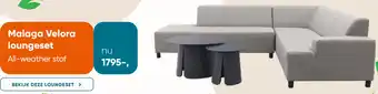 Van der Garde tuinmeubelen Malaga Velora loungeset aanbieding