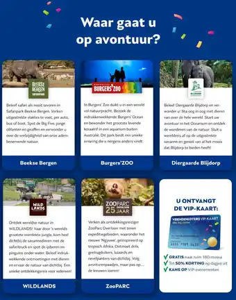 Vriendenloterij Waar gaat u op avontuur? aanbieding