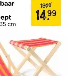 Xenos Inklapbaar krukje gestreept aanbieding