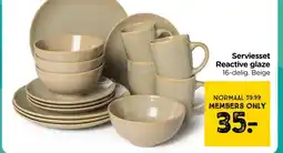 Xenos Serviesset Reactive glaze aanbieding