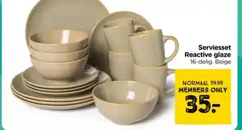 Xenos Serviesset Reactive glaze aanbieding