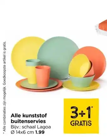 Xenos Alle kunststof buitenservies aanbieding