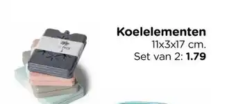 Xenos Koelelementen aanbieding