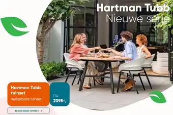 Van der Garde tuinmeubelen Hartman Tubb tuinset aanbieding