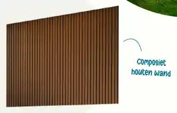 Van der Garde tuinmeubelen Composiet houten wand aanbieding