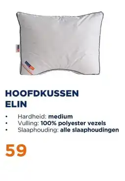 TotaalBED Hoofdkussen Elin | vezelbolletjes | aanbieding