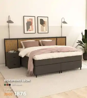 TotaalBED Boxspring Leon vlak aanbieding