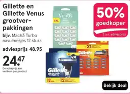 Etos Gillette en Gillette Venus grootver pakkingen aanbieding