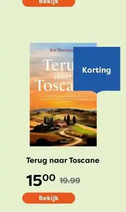 The Read Shop Terug naar Toscane aanbieding