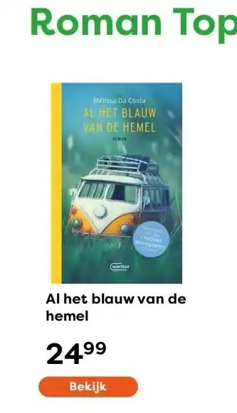 The Read Shop Al het blauw van de hemel aanbieding