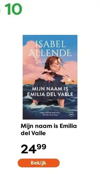 The Read Shop Mijn naam is Emilia del Valle aanbieding
