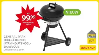 Praxis CENTRAL PARK BBQ & FRIENDS UTAH HOUTSKOOL- BARBECUE aanbieding