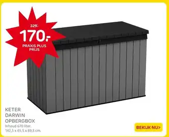 Praxis KETER DARWIN OPBERGBOX aanbieding
