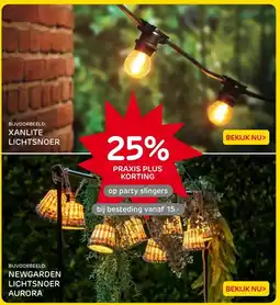 Praxis XANLITE LICHTSNOER & NEWGARDEN LICHTSNOER AURORA aanbieding