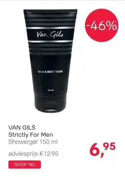 Pour Vous VAN GILS Strictly For Men Showergel 150 ml aanbieding